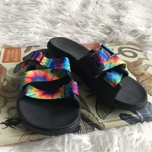 Chaco Chillos Slide‎ Women Dark Tie Dye